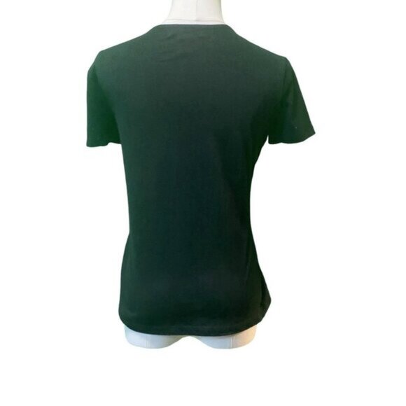 Lauren Ralph Lauren Short Sleeve Crew Neck Horsebit Print Cotton T-Shirt P/S - Picture 3 of 5